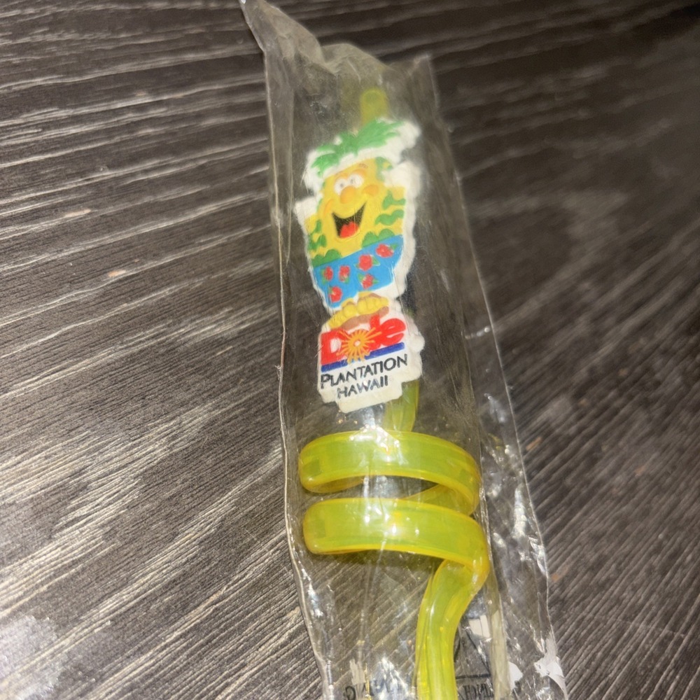 Dole Hawaii Plastic Silly Straw Vintage